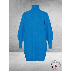 No.1 By OX Gebreide Tuniek Jurk Clear Blue